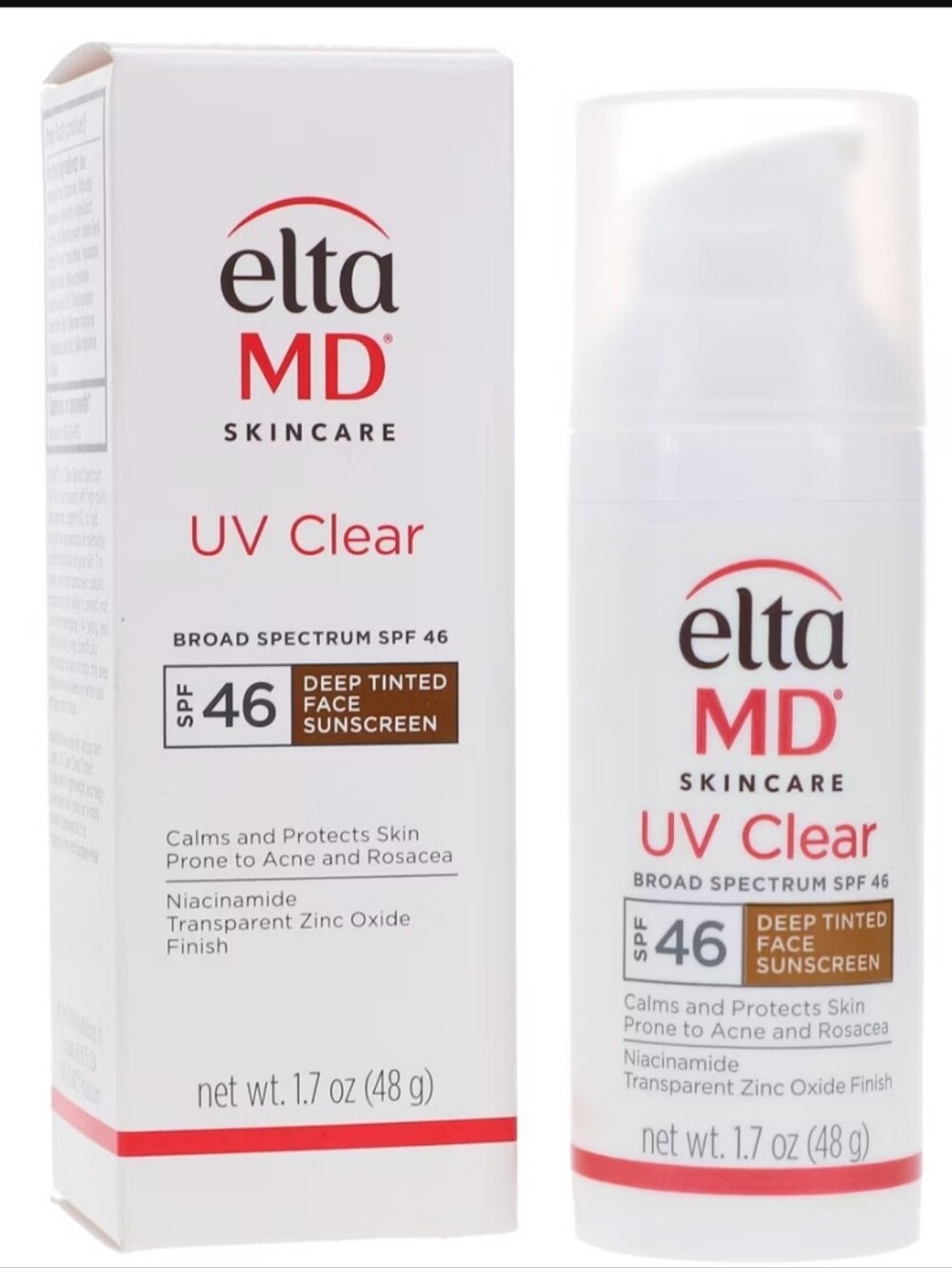 EltaMD UV Clear Tinted Broad Spectrum SPF 46 Facial  Sunscreen